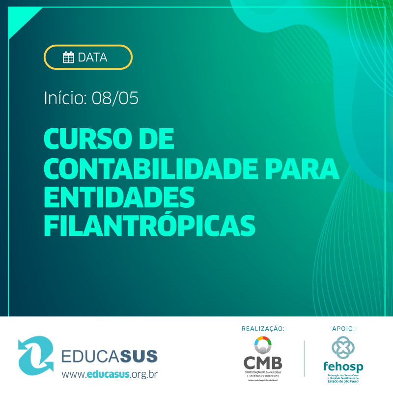 curso de CONTABILIDADE PARA ENTIDADES FILANTRÓPICAS