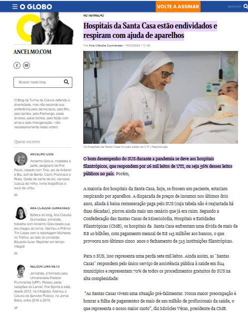 CMB Jornal o globo
